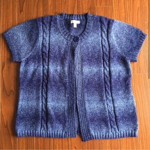 Dress Barn Short Sleeve Cardigan Sweater XXL